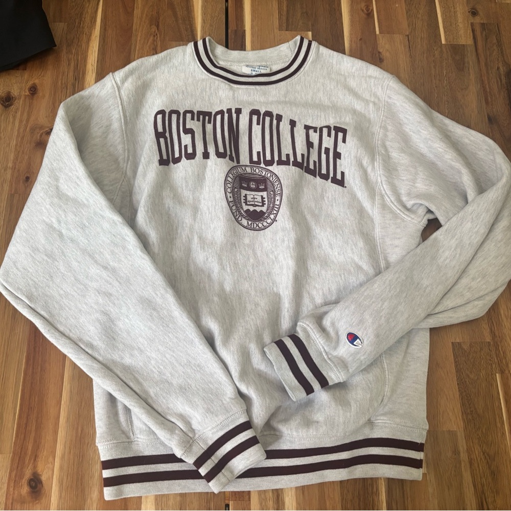 Boston College Champion Reverse Weave Sweatshirt. Vintage